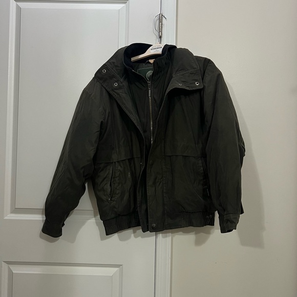 Weatherproof Green Zip Up Bomber Jacket Size Medium - Picture 1 of 6